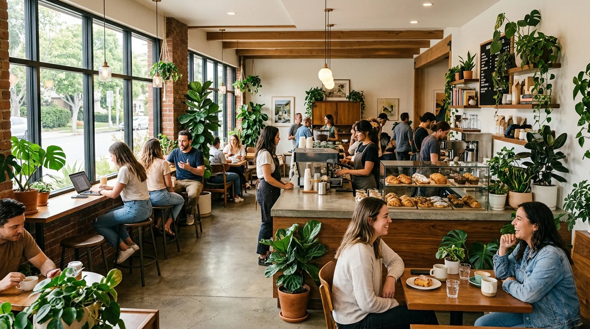California neighborhood coffee shop